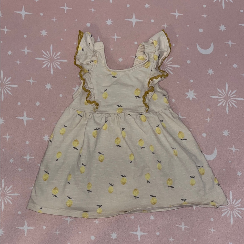 Gerber baby dress with lemons 12m